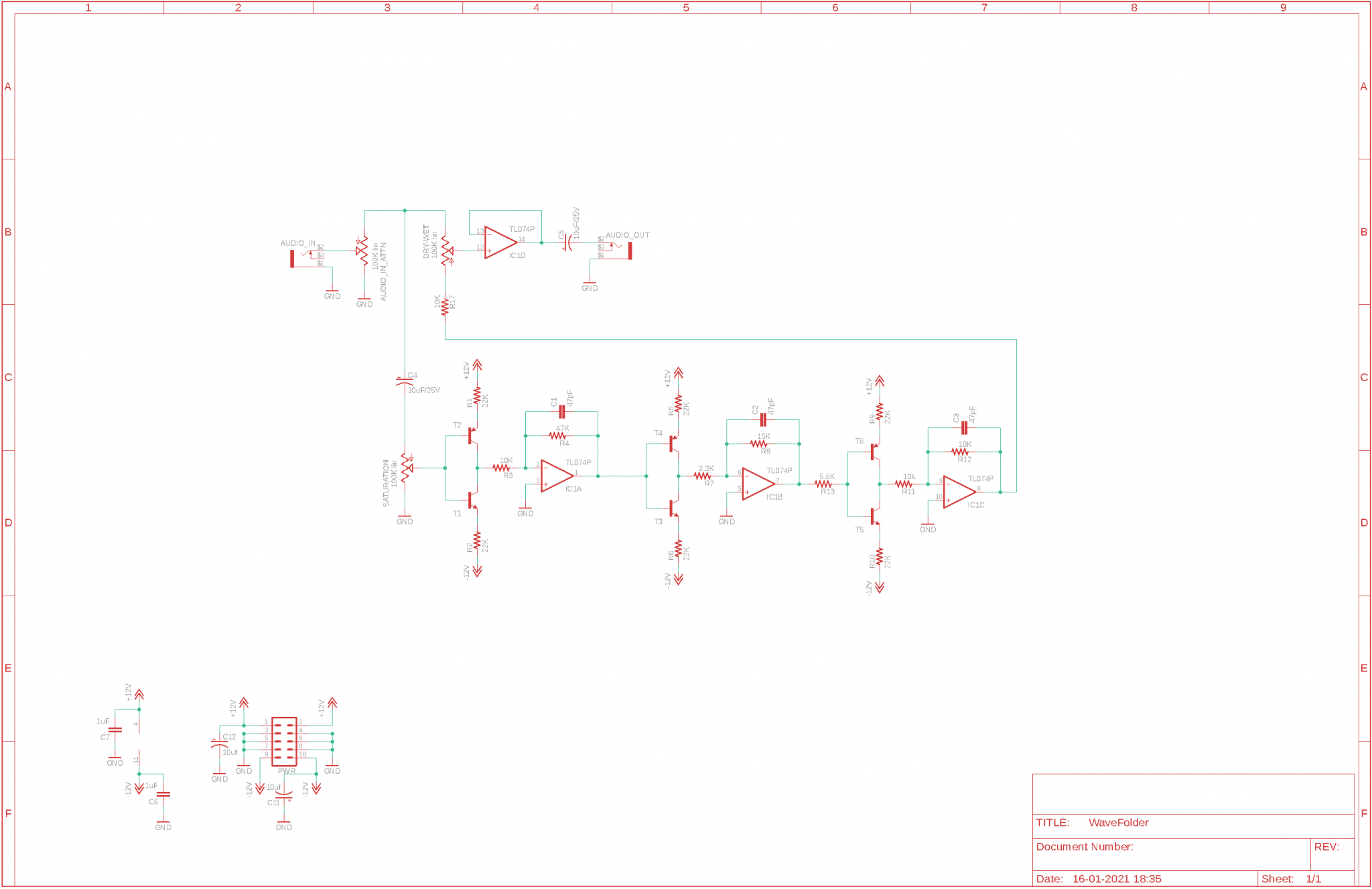 Wave Folder – DIY Eurorack Synth Stuff